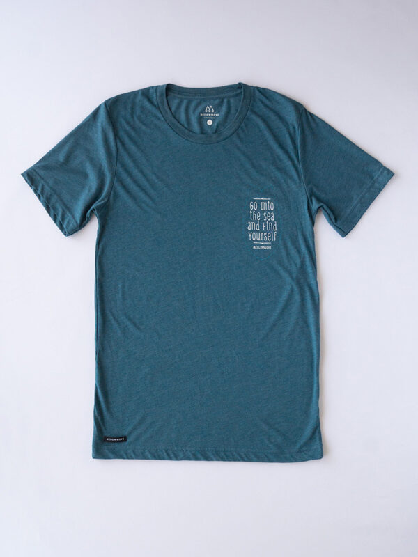 THE FISH - T-Shirt<br>melange navy