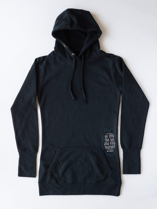 THE FISH - Long Hoodie<br>french navy