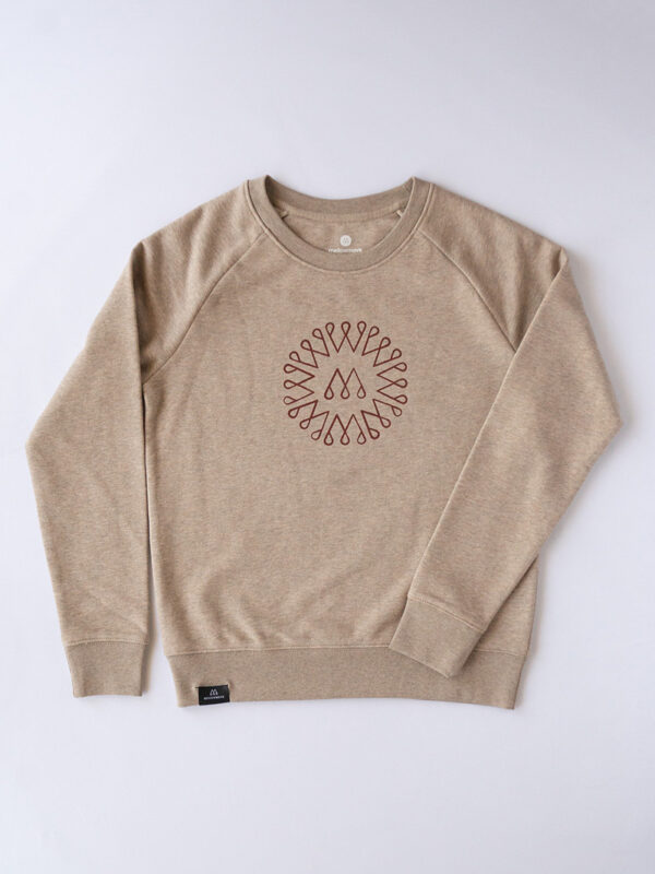 THE BLOSSOM - Crew Sweat<br>heather sand