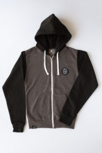 RAYS - Zip Hoodie<br>charcoal grey / black
