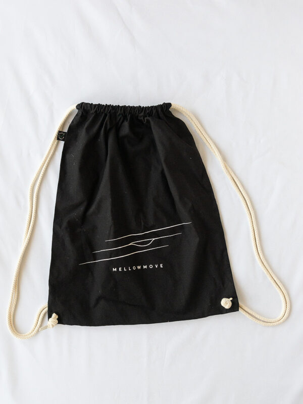 WAVE LINES - Drawstring Bag<br>black
