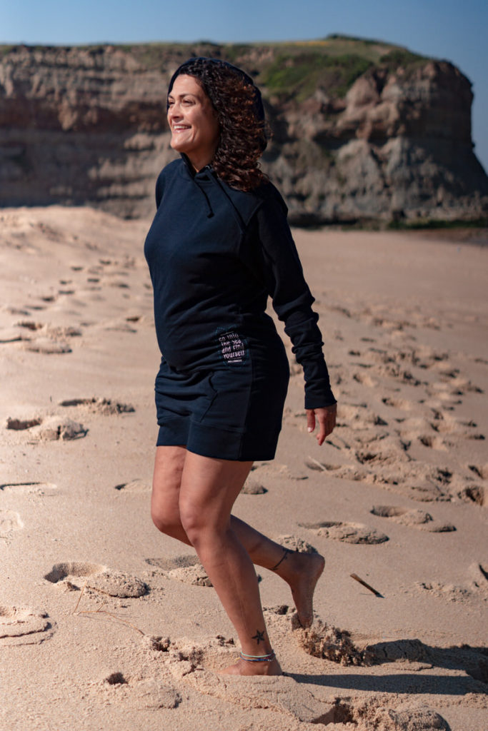Womens Long Hoody Fish